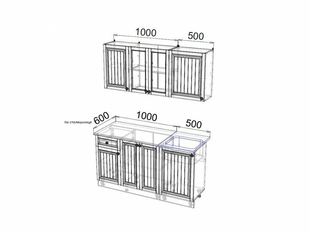 Кухня хозяюшка инструкция по сборке Кухонный гарнитур "Хозяюшка" 1,5 м (МФ) купить в Новосибирске