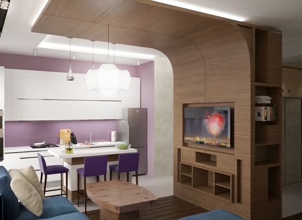 Кухня переходящая в гостиную дизайн фото Как совместить кухню и гостиную в уютном и современном интерьере Мебель 169 - о 