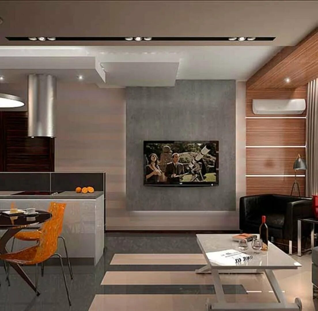 Кухня переходящая в гостиную дизайн фото Кухня переходящая в зону современном стиле - Дом Мебели.ру