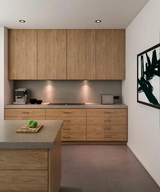 Кухня под дерево дизайн интерьера Laminex Finished Natural Timber Veneers in Blackbutt Wave RiKRoL Bedroom - Chels