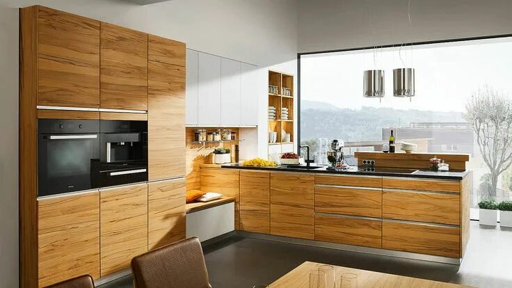 Кухня под дерево интерьер дизайн фото linee kitchen - the all-rounder among TEAM 7 kitchens Modern kitchen design, Mod