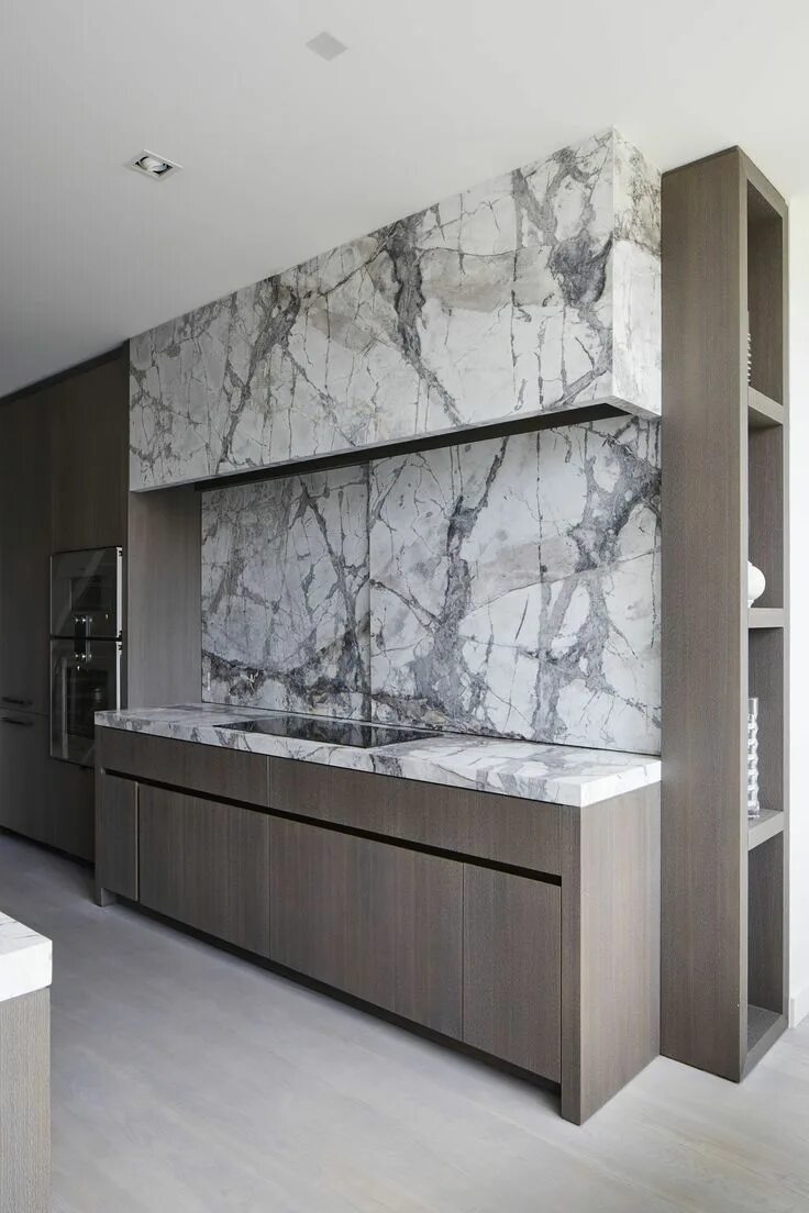 Кухня под мрамор дизайн фото AVENUE ROAD Founder’s Moody & Modern Toronto Remodel Modern interior design, Lux