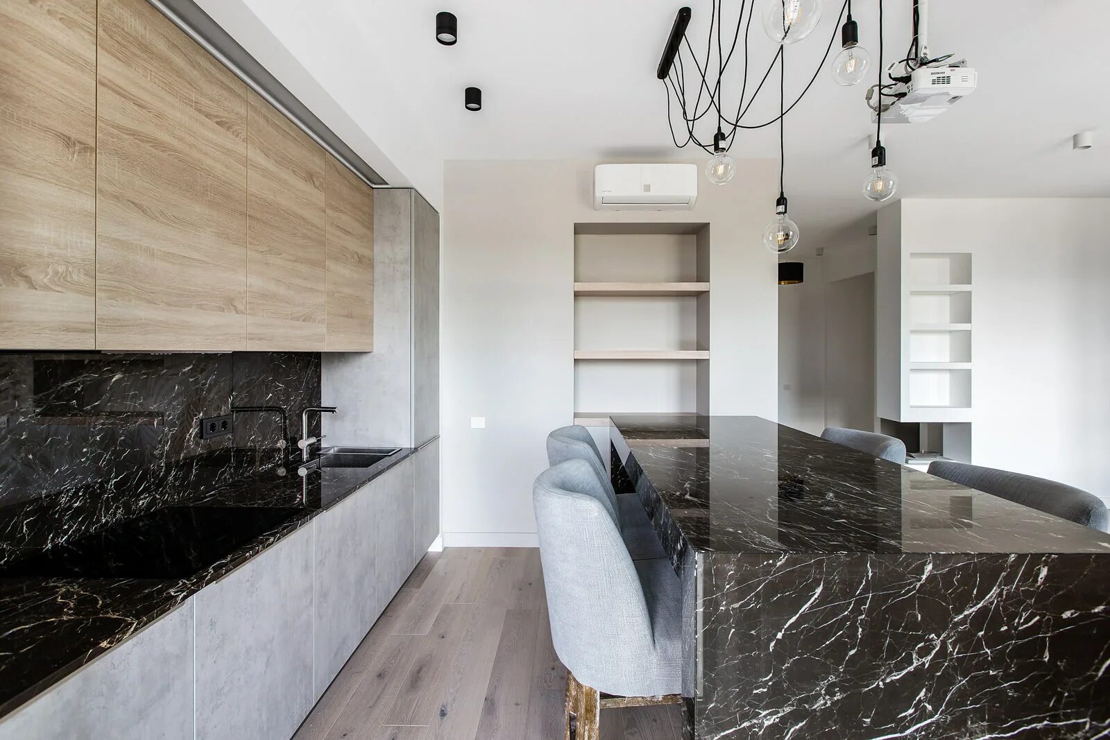 Кухня под мрамор дизайн фото в интерьере Как смотрится мрамор в интерьере? - 7 важных моментов для создания роскошного ди