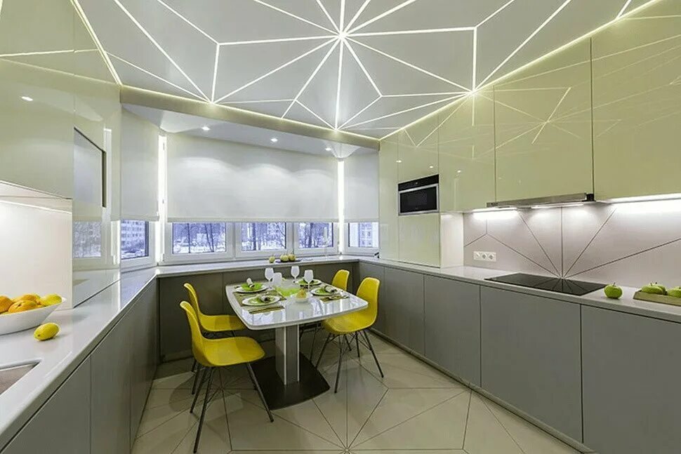 Кухня под натяжной потолок фото Natyazhnyye potolki, ceiling systems, Minsk, Prytyckaga Street, 158 - Yandex Map