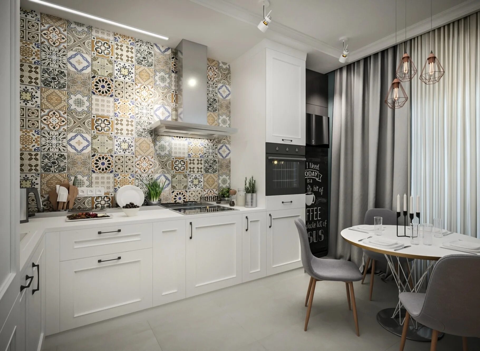 Кухня под обои фото Маленькая кухня-гостиная: 30 идей с фото дизайна кухни