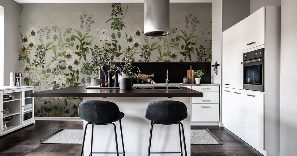 Кухня под обои фото Фотообои на стену в кухню: актуальные решения и антипримеры - Дом Mail.ru