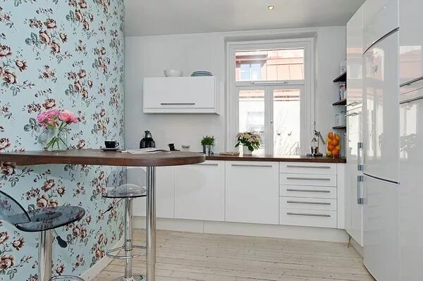 Кухня под обои фото small apartment design Archives - Stylish small kitchen, Small space kitchen, Sm