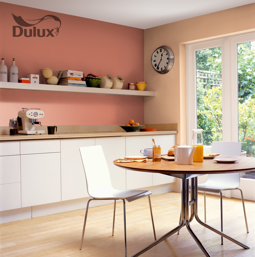 Кухня под покраску дизайн фото цвет Dulux Let's Colour #orange Couleur cuisine, Couleur peinture cuisine, Peinture c