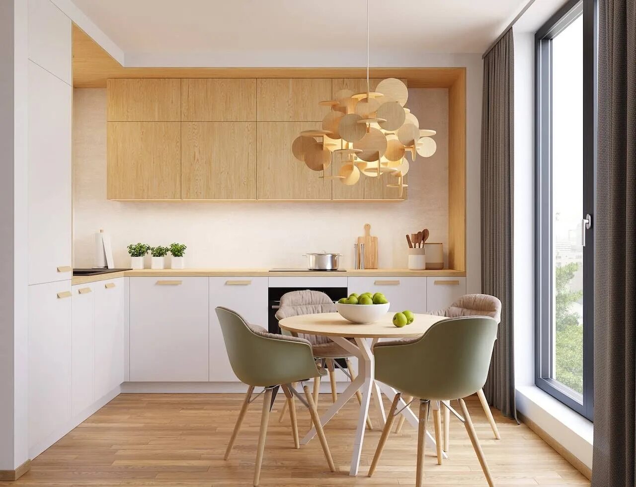 Кухня под светлое дерево интерьер Отличительные черты кухонь в стиле "эко"