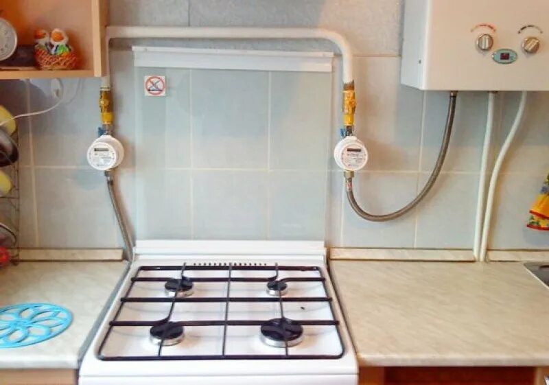 Кухня подключение газа В Рыбинске в полном объеме выполнена работа по установке приборов учёта газа