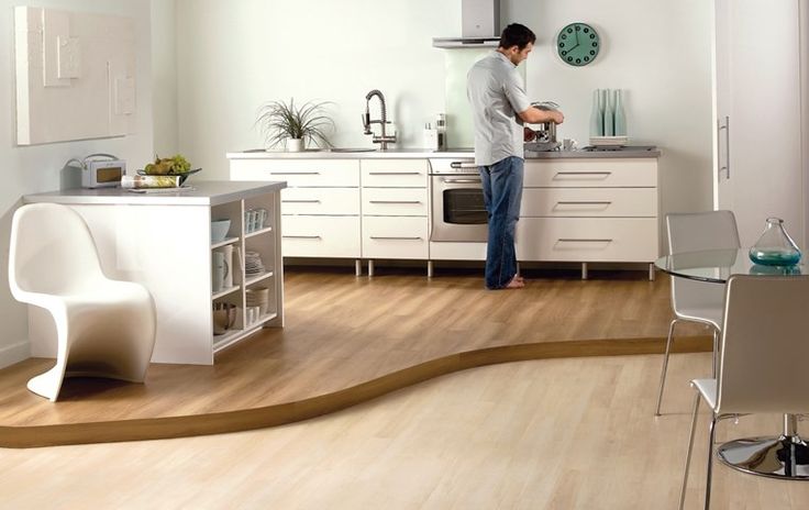 Кухня пол ламинат фото Amtico International: Pale Maple - SS5W2501 Bodengestaltung, Küche holzboden, La