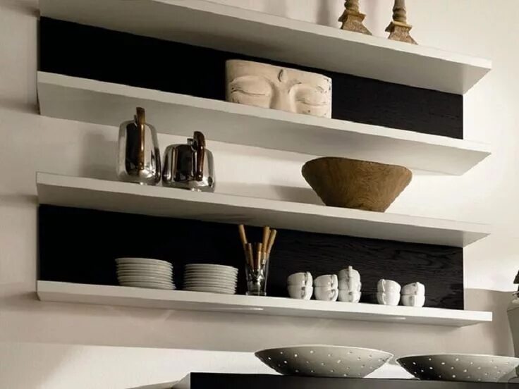 Кухня полки на стене дизайн фото Картинки по запросу полки над обеденным столом фото Shelves, Wall shelves, Home 