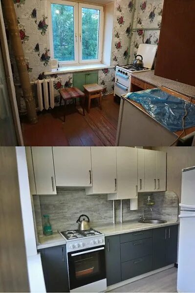 Кухня после ремонта своими Кухни до и после ремонта. Как вам преображение?