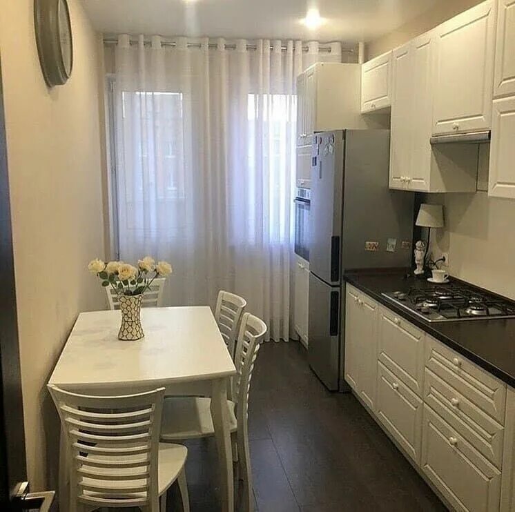 Кухня после ремонта своими Квартира суточная. Керуен, Мавзолей, Жана кала: 8 000 тг. - Пәтер жалдау тәулік 