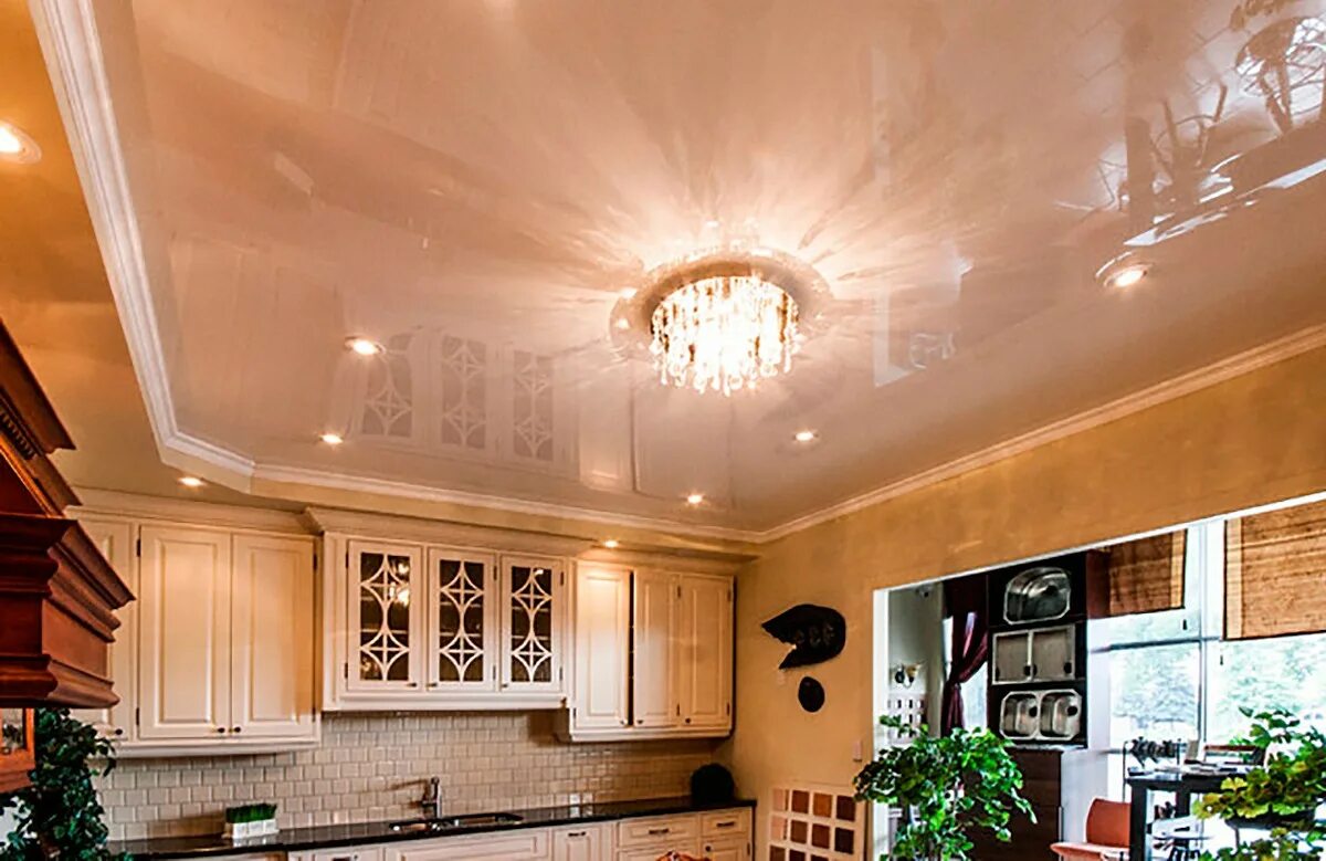 Кухня потолок бежевый фото Глянцевый натяжной потолок цвета кофе и кофе с молоком: цена за м², стоимость ус