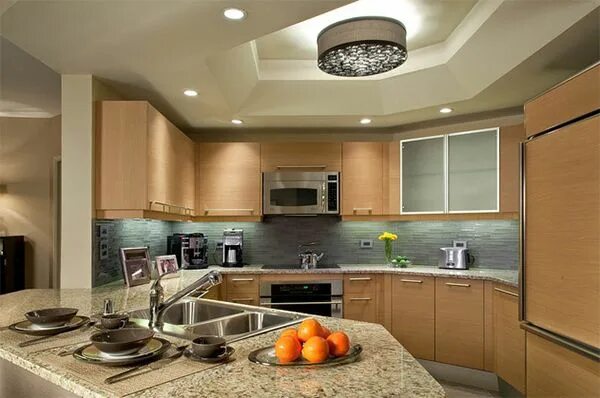 Кухня потолок дизайн фото дома 20 Dashing and Streamlined Modern Condo Kitchen Designs Home Design Lover Kitche