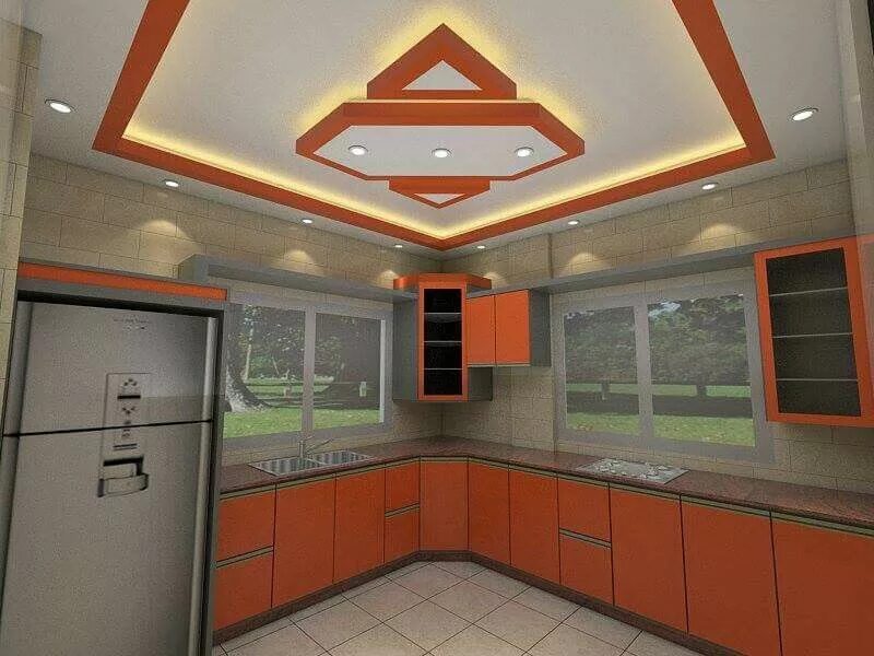 Кухня потолок гипсокартон дизайн фото Pin by 00972599841613 on جبس ودهانات House ceiling design, Bedroom false ceiling