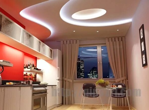 Кухня потолок гипсокартон дизайн фото News image ГИОСОКРТОН Interiores y Muebles