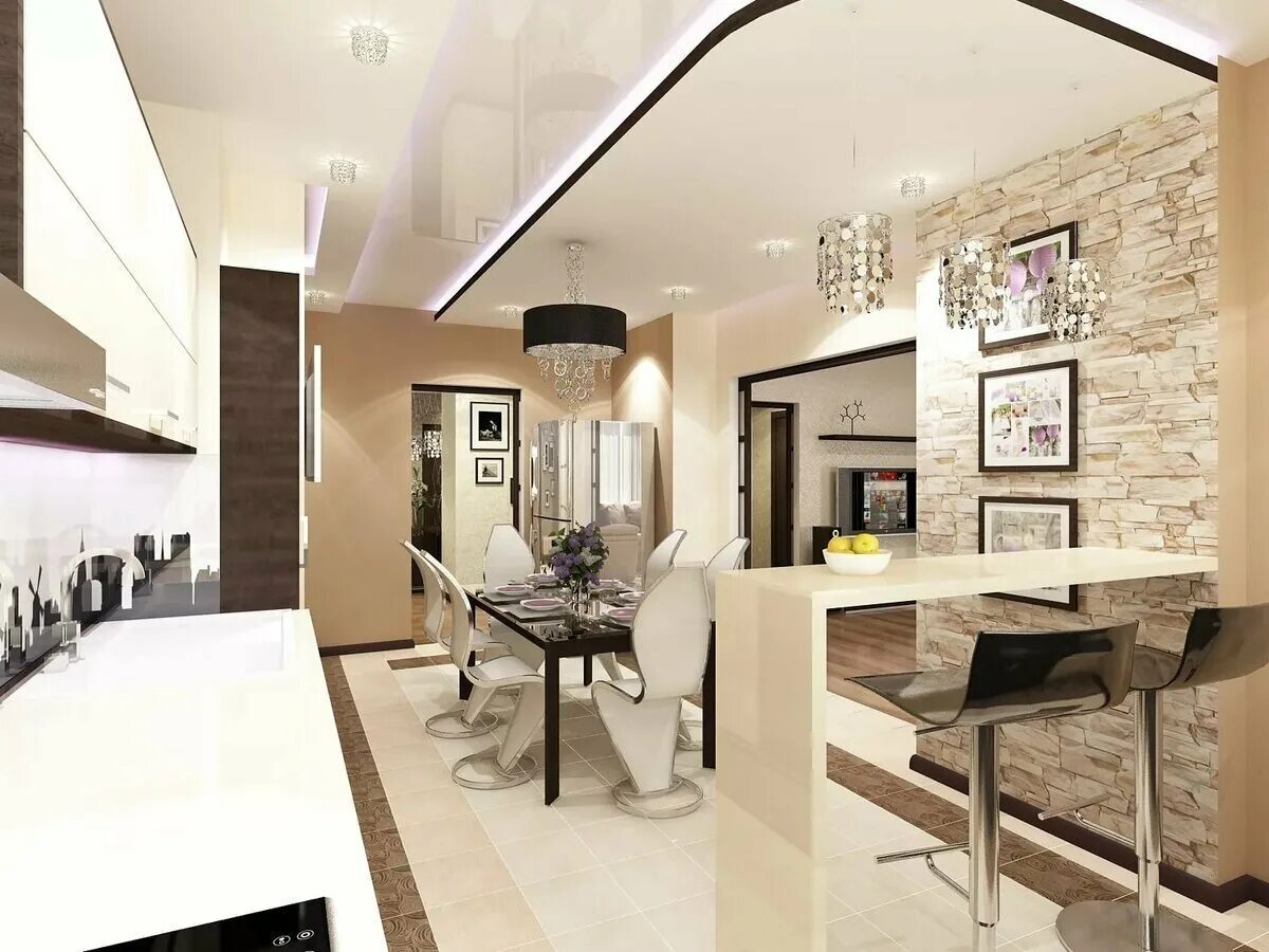 Кухня прихожая дизайн Кухня совмещенная с прихожей: 50 примеров дизайна на фото