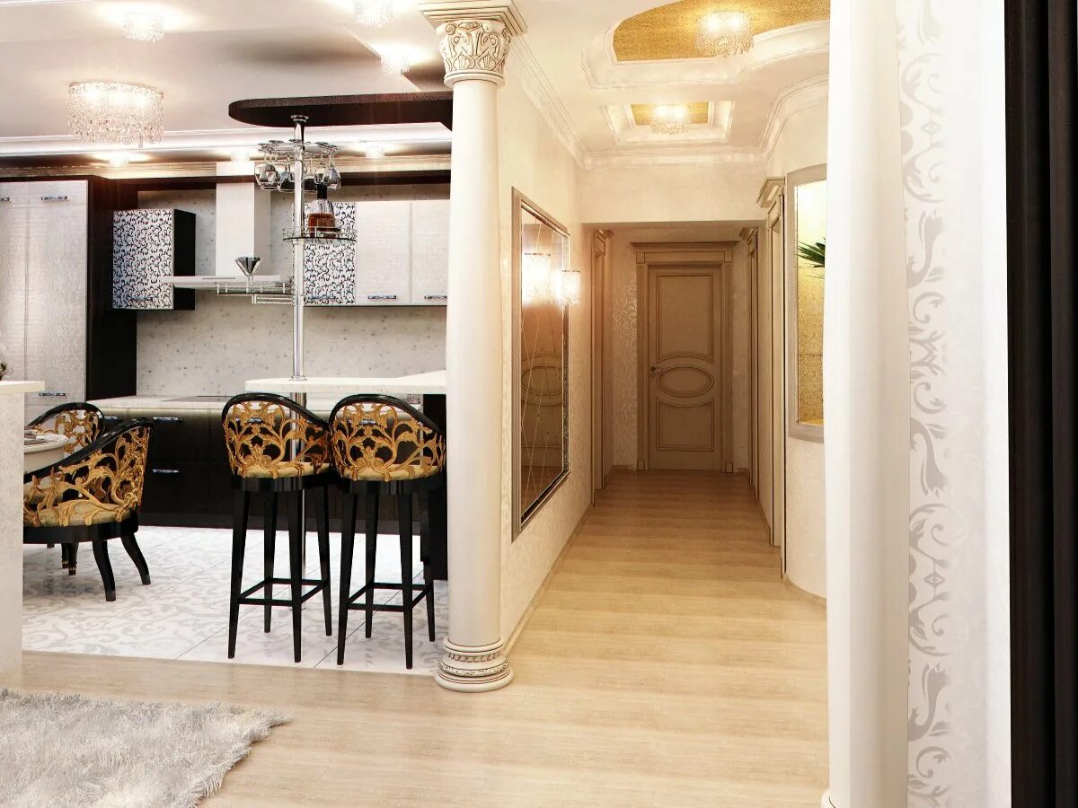 Кухня прихожая планировка в частном Кухня в коридоре - CormanStroy.ru