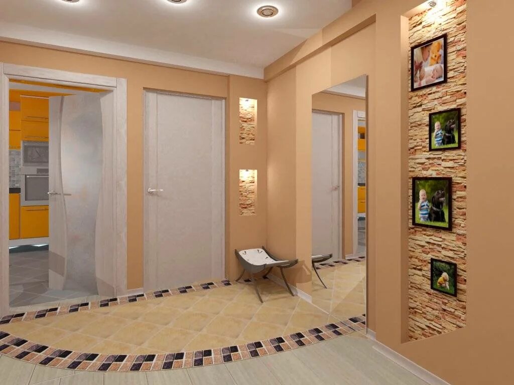 Кухня прихожая планировка в частном доме Интерьер коридора в квартире фото: дизайн прихожей в доме, пример для офиса, при