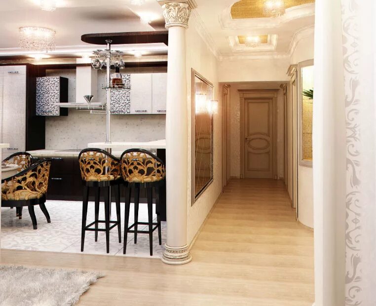 Кухня прихожая в частном доме дизайн фото food transport in corridor (40 a photo)