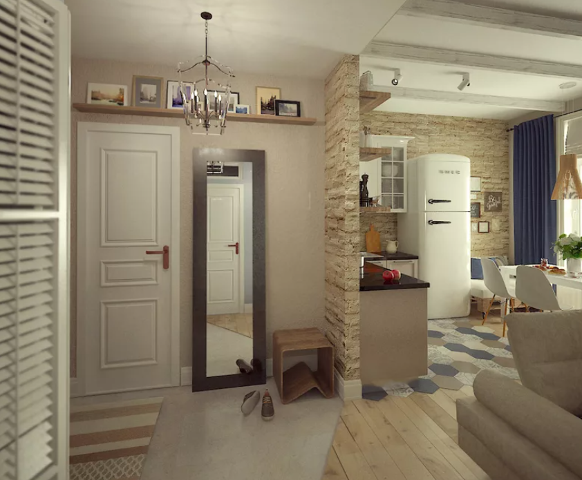 Кухня прихожая в частном доме дизайн фото Квартира-студия: создаем гармоничную прихожую Мебель 169 - о дизайне и ремонте Д