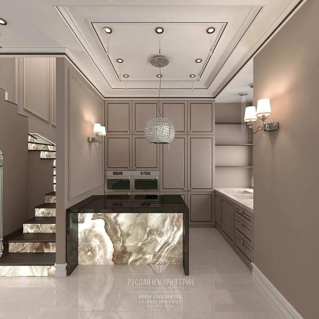 Кухня прихожая в частном доме дизайн фото Руслан И Мария Грин - Ремонт и строительство, Ремонт квартир и домов, Дизайнеры,