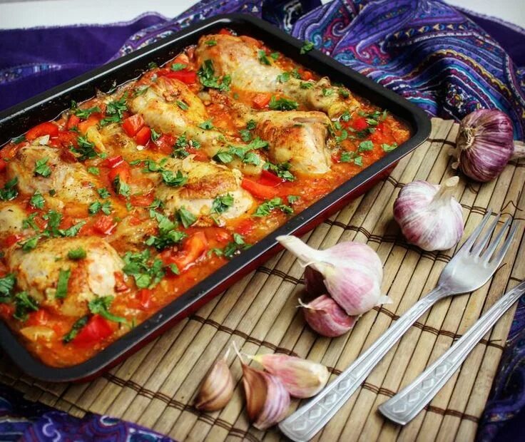 Кухня простые блюда рецепты с фото Чахохбили с курицей (грузинская кухня) - пошаговый рецепт с фото. Автор рецепта 