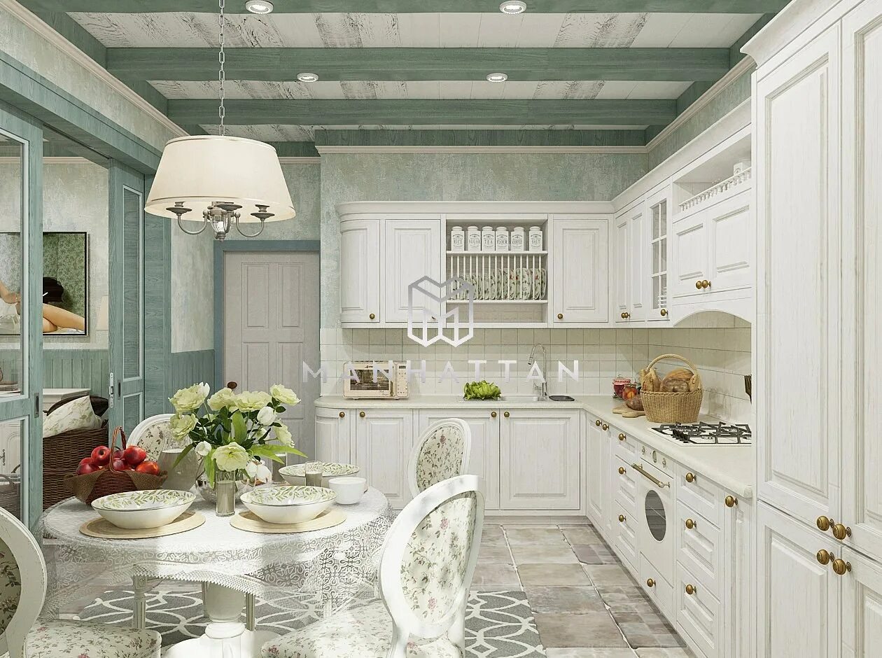 Кухня прованс дизайн интерьера М прованс