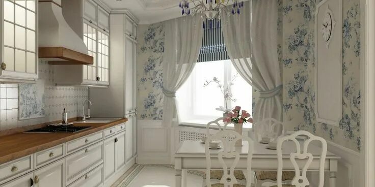 Кухня прованс интерьер дизайн фото #дизайнинтерьера Дизайн кухни, Интерьер кухни, Интерьер