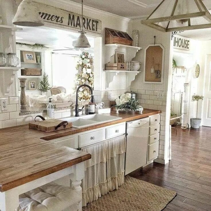 Кухня прованс на даче фото Pin on shabby Kitchen decor, Home decor kitchen, Farmhouse kitchen design