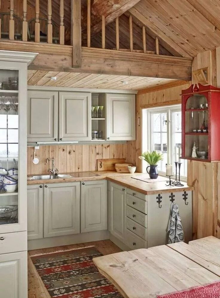 Кухня прованс в деревянном доме фото mur-bois-cuisine-paneau-deco Wood kitchen backsplash, Rustic kitchen, Kitchen re