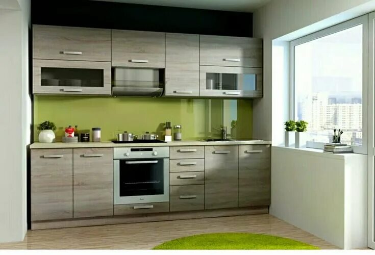 Кухня прямая 2.4 метра дизайн фото Pin de Лариса Борисенко en Кухни Cocinas de casa, Muebles de cocina, Cocinas peq