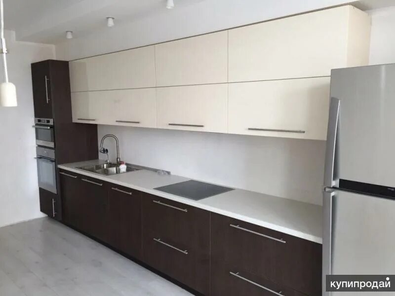 Кухня прямая 4 метра дизайн Кухонные гарнитуры - кухни на заказ и Шкафы-Купе в Краснодаре