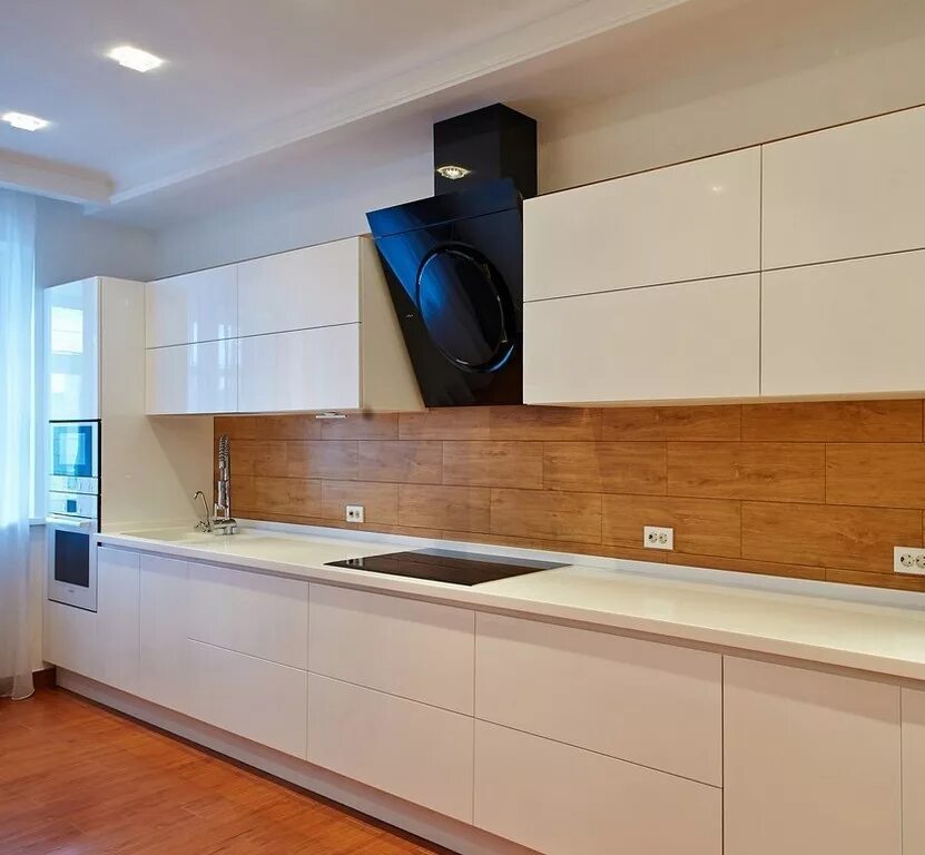 Кухня прямая 4 метра дизайн Кухня прямая 64 заказать недорого в Москве - 1Кухонный