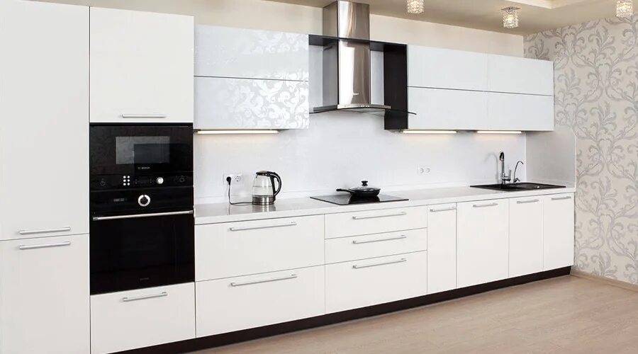 Кухня прямая 5 метров дизайн фото Кухня прямая 62 заказать недорого в Москве - 1Кухонный