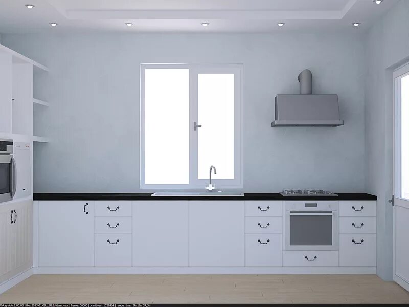 Кухня прямая без верхних шкафов фото Кухня белая угловая без верхних шкафов - 81 фото