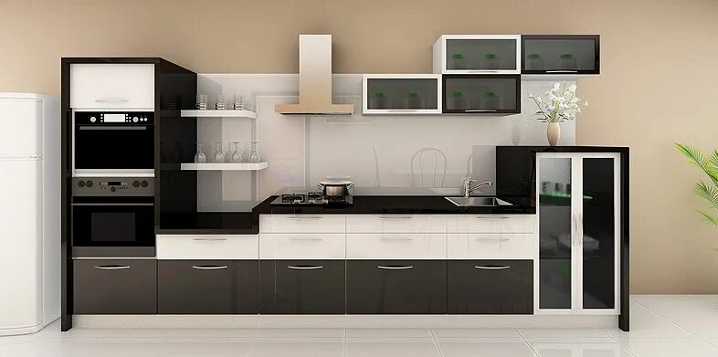Кухня прямая дизайн фото #straight #kitchen #modular_kitchen #kitchen_interior #home #decor #interiors Ki