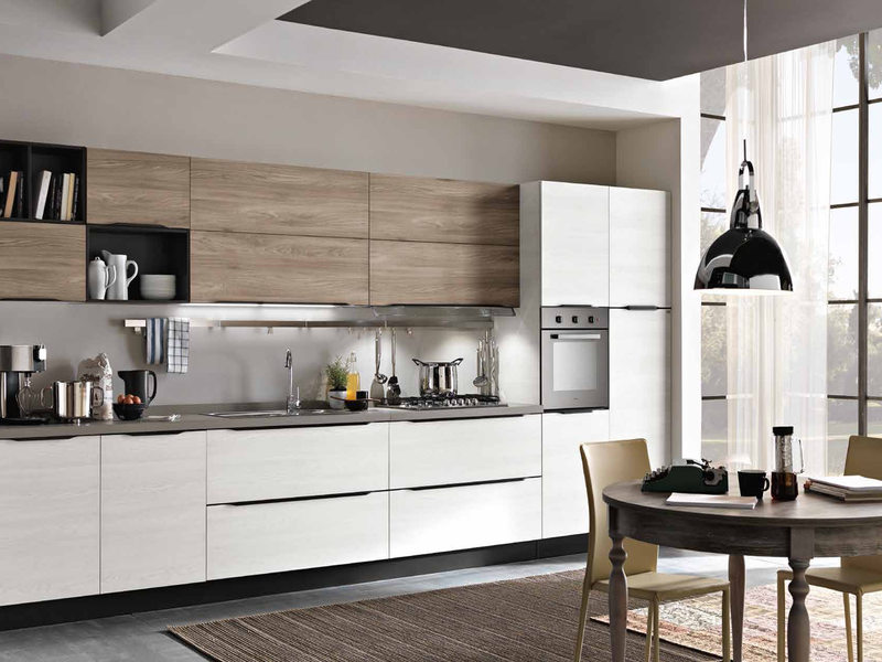 Кухня прямая дизайн фото Итальянская кухня Tokyo 03 фабрики SP - Ital-Collection