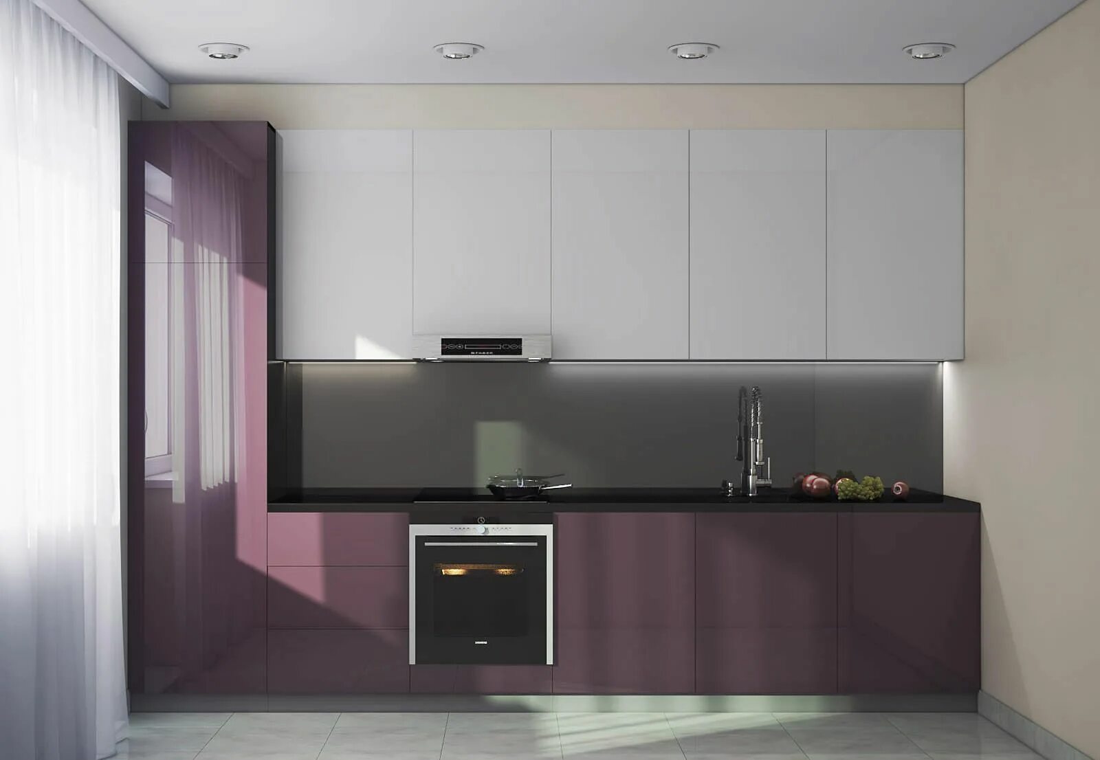 Кухня прямая дизайн фото с холодильником Картинки по запросу линейная кухня Интерьер, Кухня, Интерьер кухни