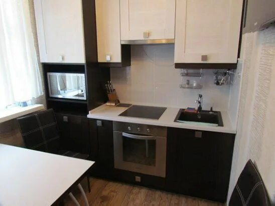 Кухня прямая хрущевка фото дизайн 3) Одноклассники Kitchen interior, Kitchen cabinets, Property renovation