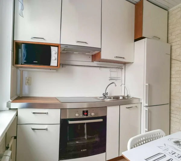 Кухня прямая хрущевка фото дизайн Лучший гарнитур для маленькой кухни в 6 кв. метров Небольшие кухни, Кухня, Мален