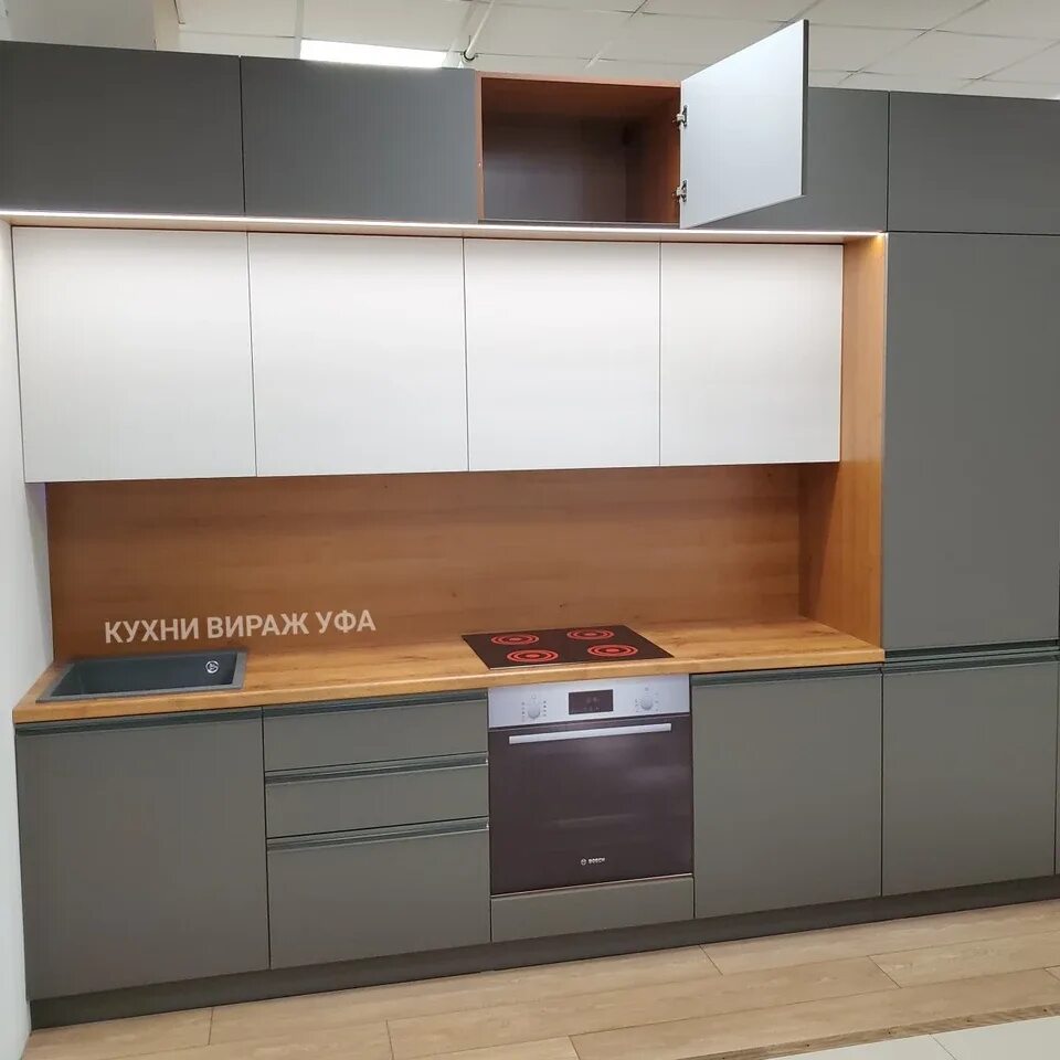 Кухня прямая проекты фото Kitchen design 4 meters long with a straight refrigerator (67 Photos)