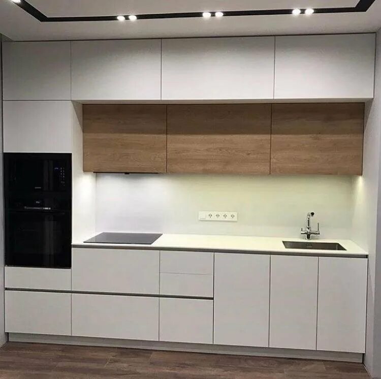 Кухня прямая проекты фото Кухня до потолка - купить в Челябинске, цена 66 000 руб., дата размещения: 16.08