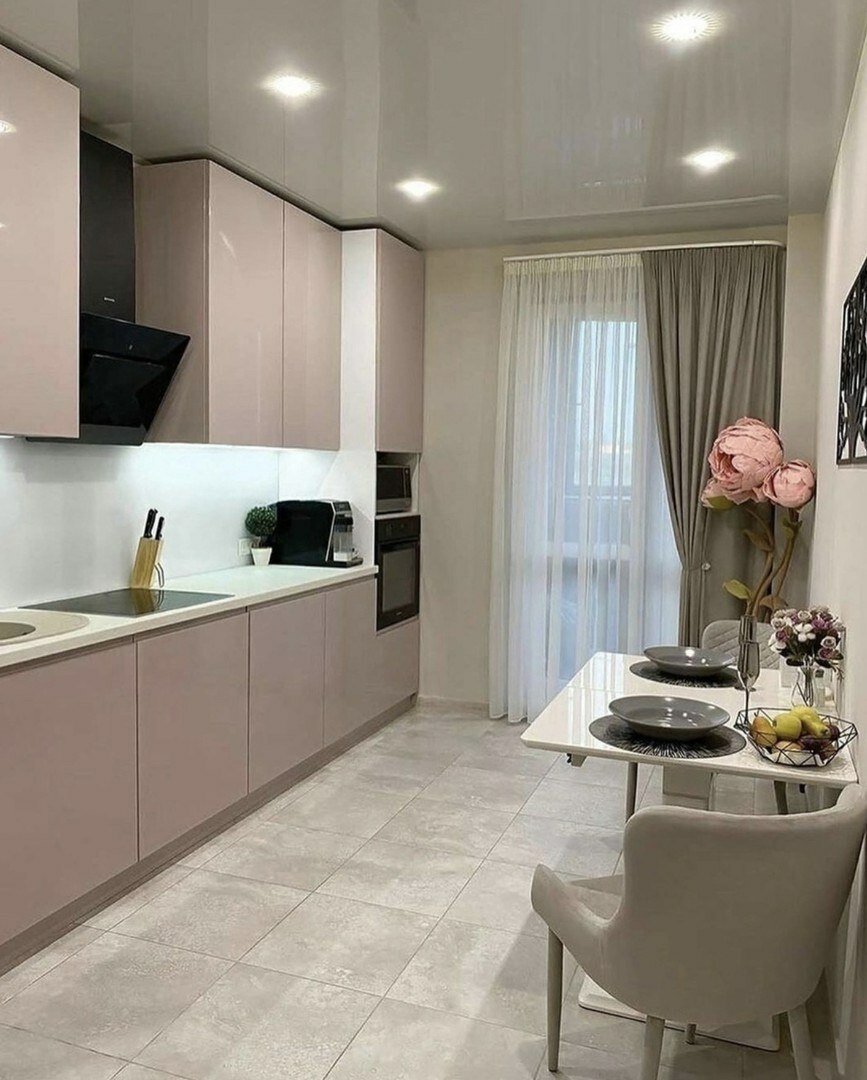 Кухня пудрового цвета в интерьере фото Стильная кухня - классный цвет гарнитура" - Яндекс Кью