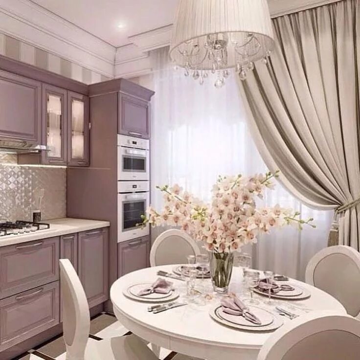 Кухня пудрового цвета в интерьере фото Пин на доске Casas - Cozinhas/Salas de Jantar Интерьер кухни, Интерьер, Элитные 