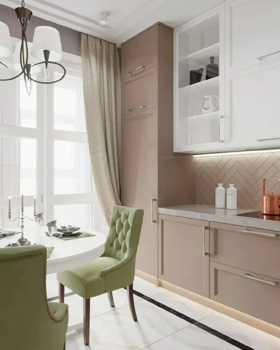 Кухня пудрового цвета в интерьере фото Кухня в нежных пастельных тонах (33 фото) - красивые картинки и HD фото