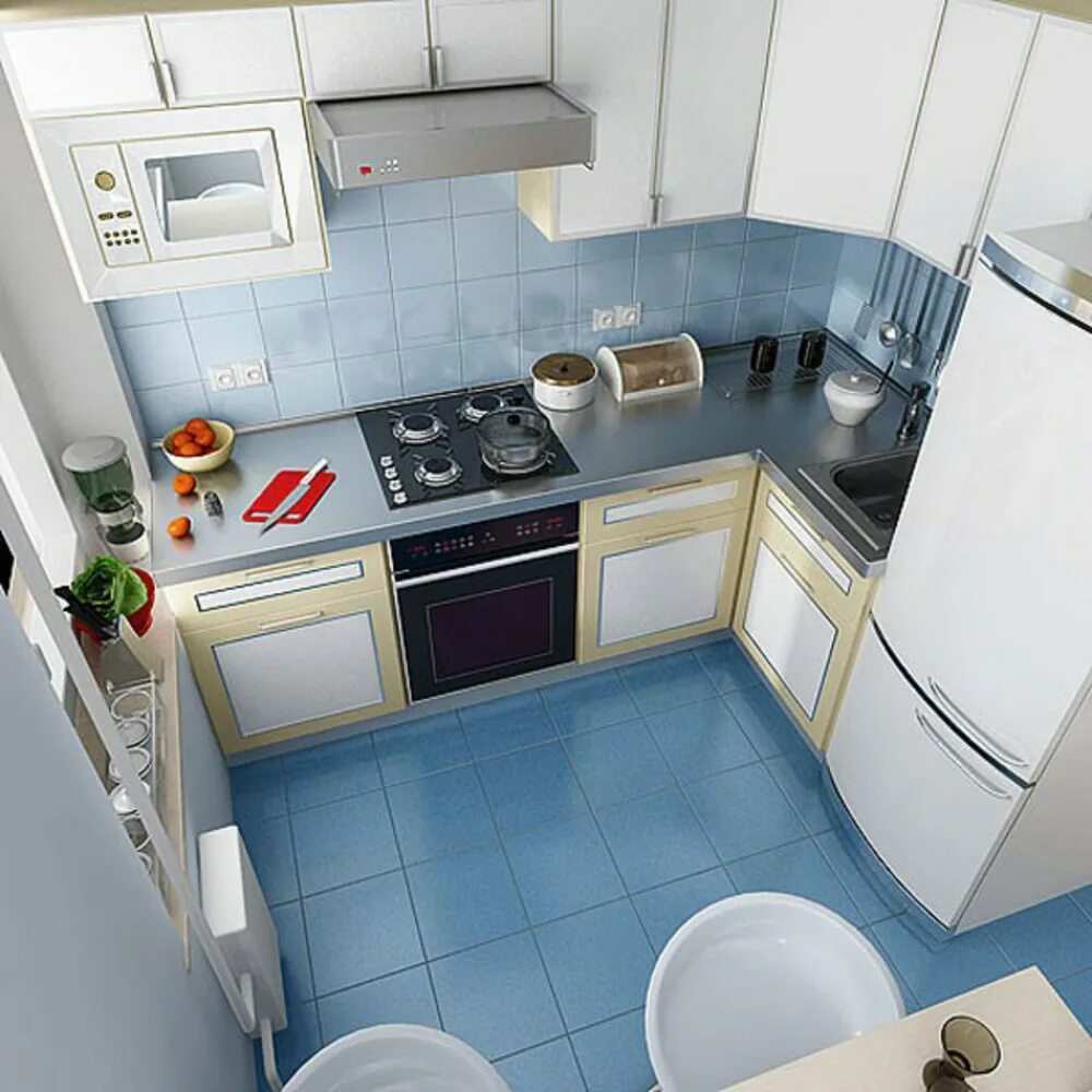 Кухня ремонт 6 кв фото Пошаговый ремонт кухни 6 кв.м (48 фото)