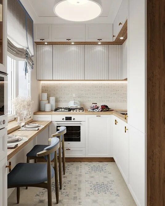 Кухня ремонт дизайн 6 кв метров фото Как выбрать стол для маленькой кухни: советы и примеры с фото ivd.ru